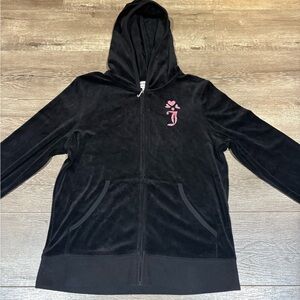 Juicy Couture Black Jacket with Pink Heart